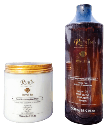 Rubin Smoothing Treatment Shampoo & Pure Nourishing Hair Mask